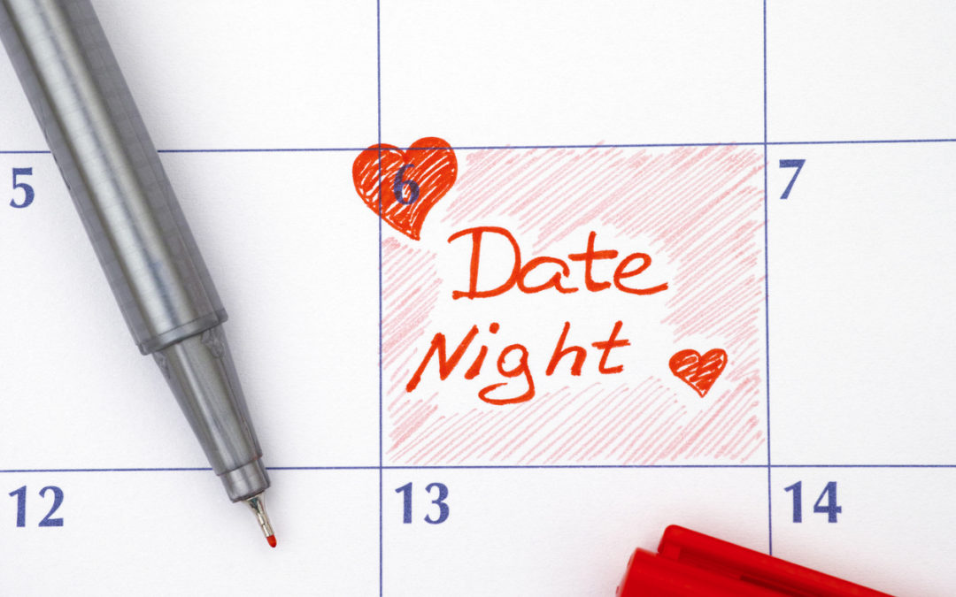 Date Night marked on calendar