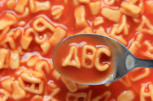 ABC noodles in soup