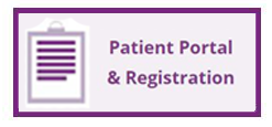 button for Patient Portal & Registration