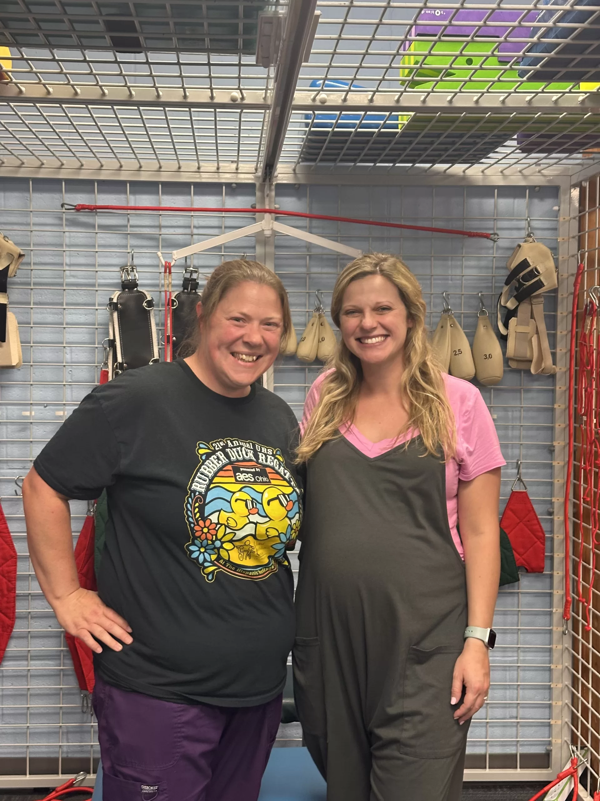 Physical Therapists Stephanie French and Mariah Cottrill