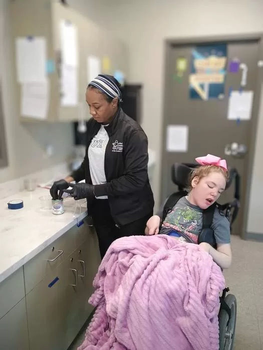 Nurse providing care